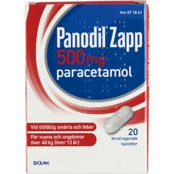Panodil Zapp, filmdragerad 500 20 st Tablett