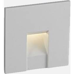 Antidark Nox Step White/Aluminium Vægarmatur