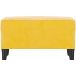 vidaXL Velvet Yellow Banc de Rangement 70x41cm