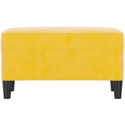 vidaXL Velvet Yellow Förvaringsbänk 70x41cm