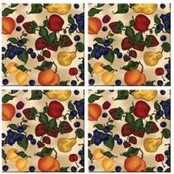 McGowan TT00440 Tuftop Fruit Collage Coaster 4pcs