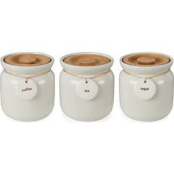 Dunelm Hang Tag Canister Kitchen Container 3pcs