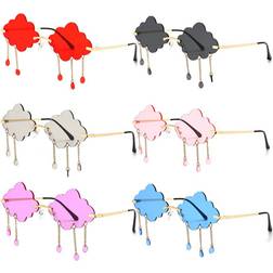 Centechia Clouds Tassel Steampunk Sunglasses Multicolour