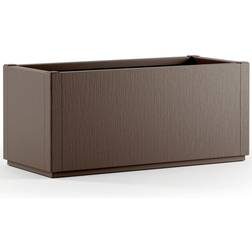 Casaria Flower Pot Ethica Brown Plastic 80x36x36 cm