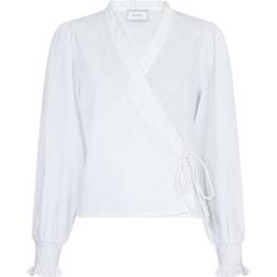 Neo Noir Jerri C Polplin Blouse - White