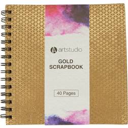 Art Studio Gold Printed Scrapbook