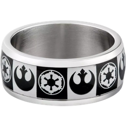 Star Wars Empire/Rebel Alliance Ring - Silver/Black