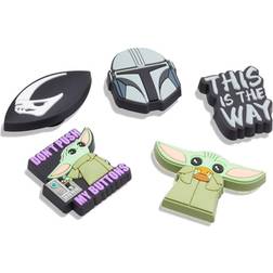 Crocs Jibbitz 5-Pack DisneysTheMandalorian, Unisex, varusteet, Lisätarvikkeet, Monivärinen