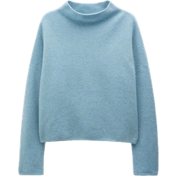 Filippa K Mika Yak Funnelneck Sweater - Blue Melange