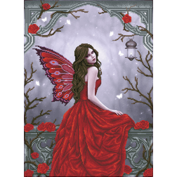 Diamond Dotz Advanced Winter Rose Fairy Diamond Painting Kit