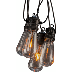 Konstsmide Tivoli Black/Clear Lysslynge 10 Lamper