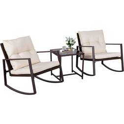 SunCrown 3 pcs Patio Bistro Set