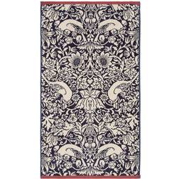 William Morris Strawberry Thief Asciugamano per Ospiti Blu (90x50cm)