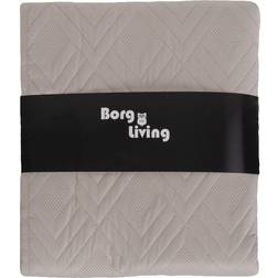 Borg Living Vendbart Sengetæppe Beige, Hvid (260x240cm)