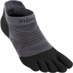 injinji Run Lightweight Mini-Crew Socks - Black