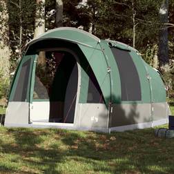 vidaXL Campingtält Tunnel 3 Personer Grön Vattentätt