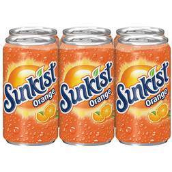 Sunkist Orange Flavored Soda 7.5fl oz 6pcs