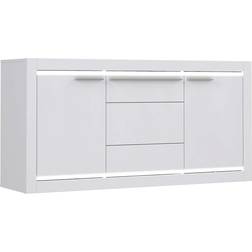 Forte L-Light White Combined High Gloss Byrå 157.7x78.3cm