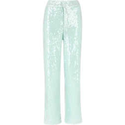 Gina Tricot Sequin Trousers - Light Blue