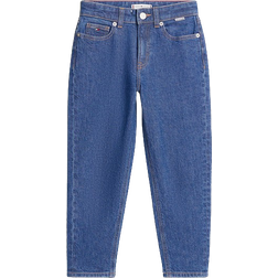 Tommy Hilfiger Girl's High Rise Tapered Stonewash Jeans - Saltpepper