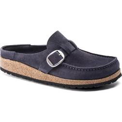 Birkenstock Buckley Shearling Suede Leather - Navy