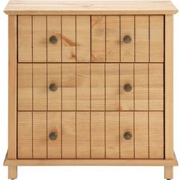 Marlow Home Co Poway Natural/Brown Chest of Drawer 60x64cm