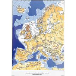ScandPosters European Map Multicolour Poster 70x100cm