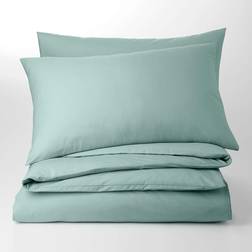 Dunelm Plain Dye Duvet Cover Blue (200x135cm)