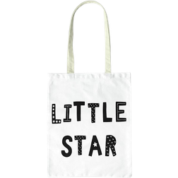 Bonamaison Printed Shopping Bag - White