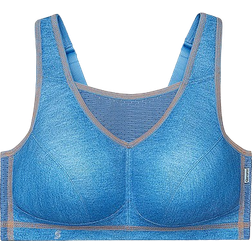 Glamorise No-Bounce Camisole Sports Bra Plus Size - Light Denim