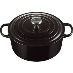 Le Creuset Black Onyx Signature Cast Iron Round med lock 6.7 L 28 cm