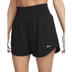 Nike Women's One Dri-FIT Ultra High Waisted 3" Brief Lined Shorts - Black