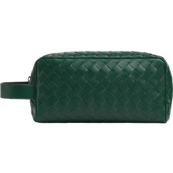 Bottega Veneta Intrecciato Travel Pouch - Emerald Green/Space