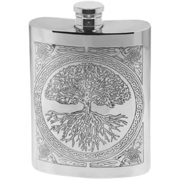 English Pewter Tree of Life Fiaschetta 17cl