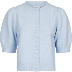 Neo Noir Trudy Knit Cardigan - Light Blue