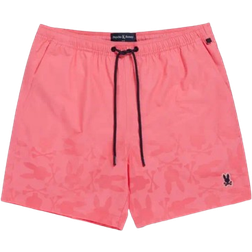 Psycho Bunny Mens Malta Hydrochromic Swim Trunk - Camellia Rose