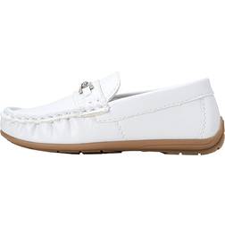 Josmo Kid's Moccasin Driving Loafers - White