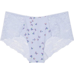 PINK No Show Cheeky Panty - Soft Iris Butterfly Print