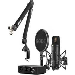 RØDE NT1-mikrofon Ai-1-Ljudgränssnitt PSA1 -mikrofonstativ studiokit