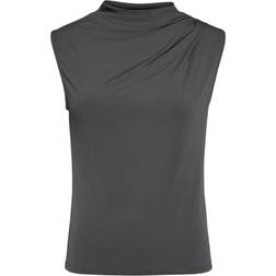 Pieces Damer Pcmadison Sl Draped Noos Bc Top, magnet