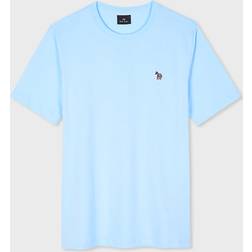 Paul Smith PS Paul Smith Pale Blue Organic Cotton Zebra Logo T-Shirt