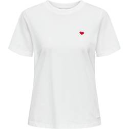 JDY Pisa T-shirt - White/Cloud Dancer
