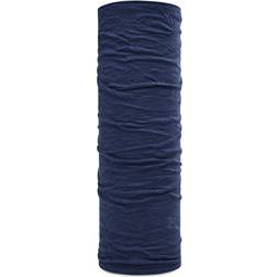 Buff Lightweight Wool Neckwarmer, Blue One