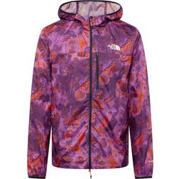 The North Face Men’s Higher Run Wind Jacket - Vivid Flame Trailglyph Print