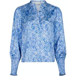 Neo Noir Landa Blooming Dot Blouse - Blue