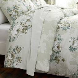 Dunelm Darla Floral Bed Sheet Green (200x135cm)