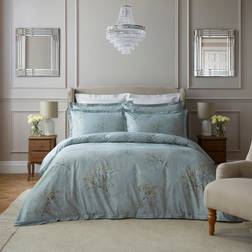 Dorma Gypsophilia Mineral Duvet Cover Blue (200x135cm)