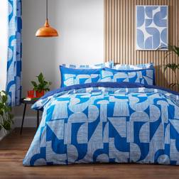 Elements Ezra Duvet Cover Blue (200x135cm)