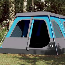 vidaXL Family Tent Dome 10-Person Blue Quick Release