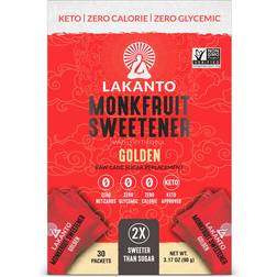 Lakanto Monkfruit Sweetener with Erythritol Golden 3.2oz 30 1